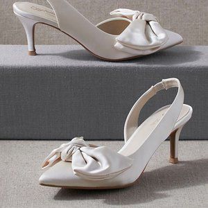 Seychelles Neve Heels- Satin Ivory